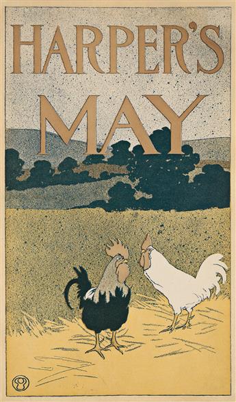 EDWARD PENFIELD (1866-1925).  HARPERS [APRIL, MAY & JUNE.] Three posters. 1896-1898. Sizes vary.